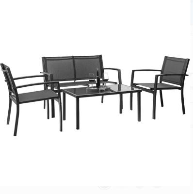 China EN581 Textilene Bistro 4 Pieces Patio Furniture Set for sale