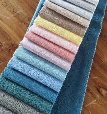 China Velvet Thick Sponge High Weight 130gsm Soft Upholstery Fabric Width 145cm for sale