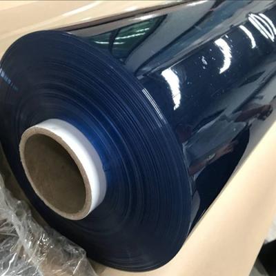 China 0.05-2.0mm Thickness Waterproof 1.4m Width Transparent Pvc Film Blue Green Colors for sale