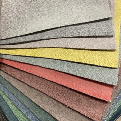 China Multicolor 0.6mm Pu Synthetic Leather With Velvet Backing for sale