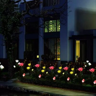 China LANDSCAPE Colorful Pink Yard Decorate Solar Lights Outdoor Solar Lights Outdoor Lawn Garden for sale