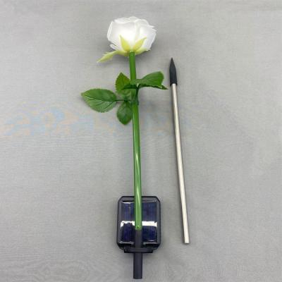 China LANDSCAPE factory dropshipping colorful rose beautiful solar ground light decorate led solar outdoor light for sale