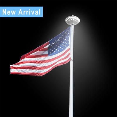 China Garden Flagpole Light 40 LED IP65 Waterproof Outdoor Solar Lamp Solar Powered Flagpole Light with 3 Colors for sale