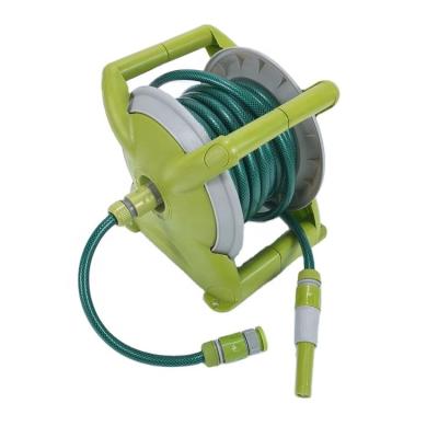 China Adjustable equipped with a plastic hose reel garden irrigation hose reel cart simple and convenient to install on the wall for sale