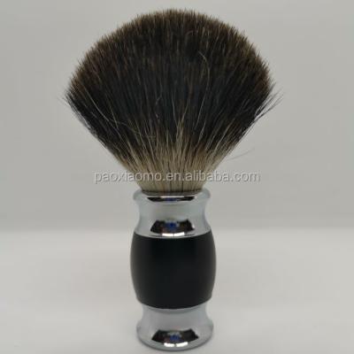 China Shaving Brush 100% Pure Classic Black Badger Hair Shaving Brush Christmas Gifts For Men Shaving Brush Bamboo Beard Brush for sale