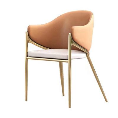 China American postmodern simple stainless steel restaurant hotel chair leisure light luxury wedding wedding chairs cover Buckle chair for sale