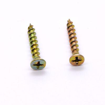 China Yellow Chipboard Nail ZP Hot Sale Carbon Steel Furniture Plate Nail Self Tapping Screw Factory Supply Eco-Friendly for sale