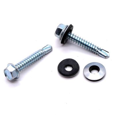 China High Quality Carbon Iron Steel Best Price Galvanized Hexagon Self Drilling Screws ISO for sale