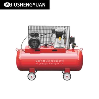 China Small 1hp 30l portable portable piston air compressor piston belt drive lubricated air compressor for sale