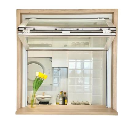 Китай Soundproof Magnetic Screen Aluminum Vertical Fold Up Glass Windows Open Aluminum Window продается