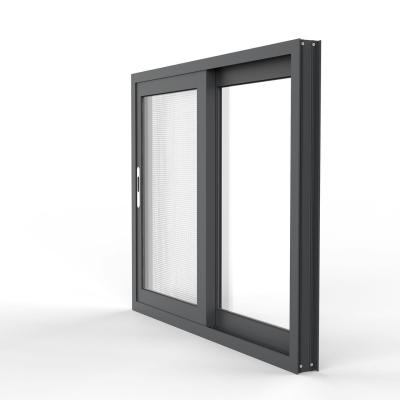 Китай Folding Screen Window Metal Frame Insulated Hurricane Glass Impact Aluminum Sliding Window продается