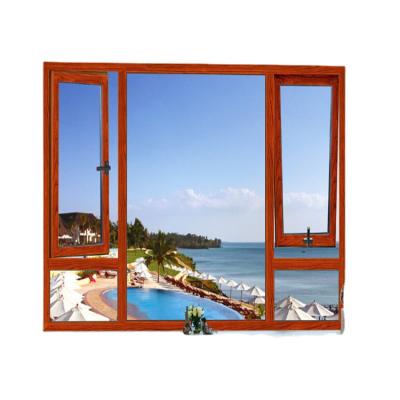 China sound insulation villa house manual casement aluminum window exterior opening window for sale