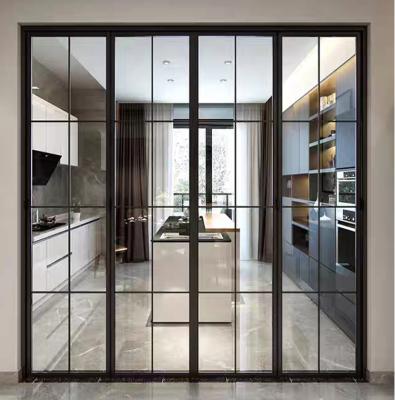 China Sound insulation antique style aluminum glass doors for room door aluminum anodized sliding door for sale