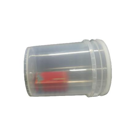 China Factory Hot Sales Eco - Friendly Mixing Buckets Transparent Strong Squeeze Capacity Plastic Packing Pail for sale