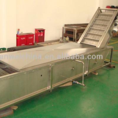 China Vegetable Fruit Washing Machine 500KG 7.5KW Remote Control Automatic for sale