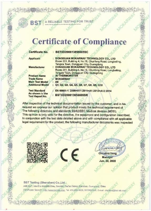 CE - Dongguan Mokarway Tech Co., Ltd.