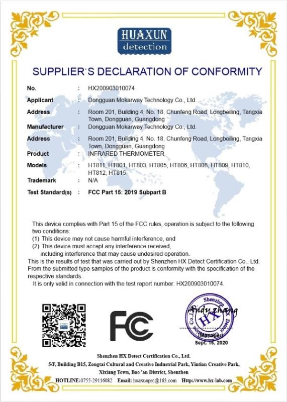 FCC - Dongguan Mokarway Tech Co., Ltd.