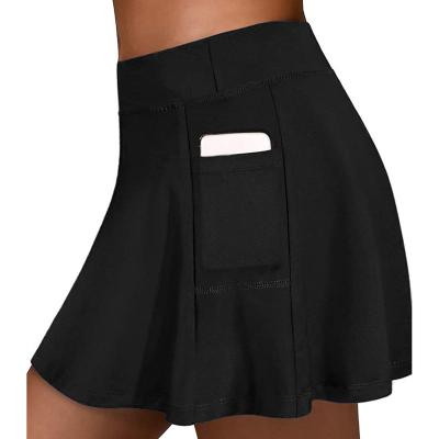 China OEM Summer Sports Fitness Shorts Anti-static Gym Pleated Skirt Golf Tennis Skirt Sports Dress for sale