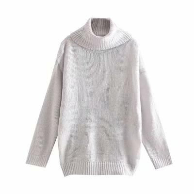 China New Design Style Anti-Wrinkle Turtle Neck Sweater Women Loose Long Sleeve Fashion Sweater Clothing for sale