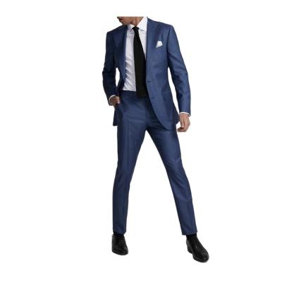 China 2022 Anti-wrinkle Hot Selling Fashionable High-end Slim Luxury Men's Suits Set for sale