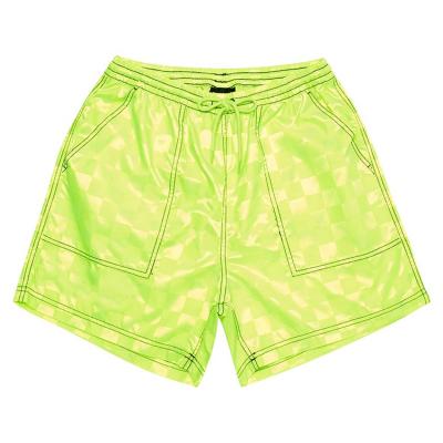 China Anti-Wrinkle Custom Design Fashion Street Wear Comfortable Satin Shorts High Waist Mens Silk Shorts for sale