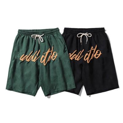 China Anti-wrinkle Finch Garment summer casual jogger sweat shorts wholesale polyester quick dry custom men's breath print shorts for sale