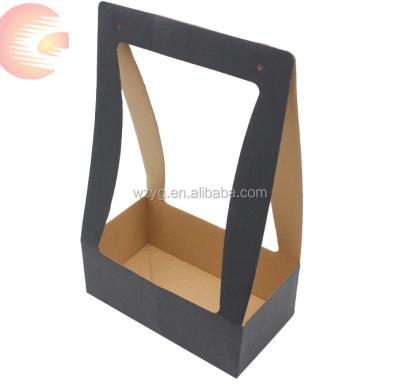 China Biodegradable Florist Flower Box Flower Carrier Box Paper Packaging for sale