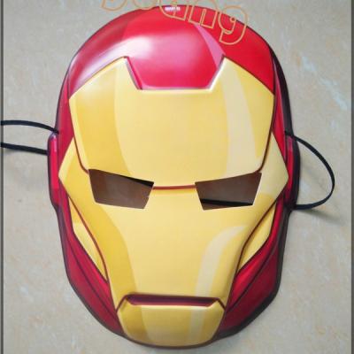 China Party Face Mask Cartoon Hero Iron Man Mask Kids Toys Non-Toxic Design for sale