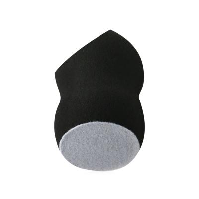 China SBR or PU Double Application Microfiber SBR Gourd Shape Velvet Cosmetic Bottom Flocking Puff for sale