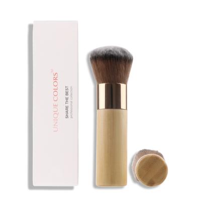 China Angular Blush Pro Private Label High Quality Eco-Friend Bamboo Handle Makeup Brush New Kabuki Brush for sale