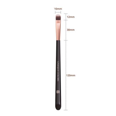 China Angular Blush Affordable Custom Logo Professional Wooden Handle Eyeshadow Contour Crack Less Concealer Brush for sale