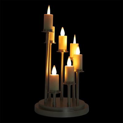 China amazon hotsell builbs warm white led plastic candlestick candlestick set for candlelight dinner party for sale