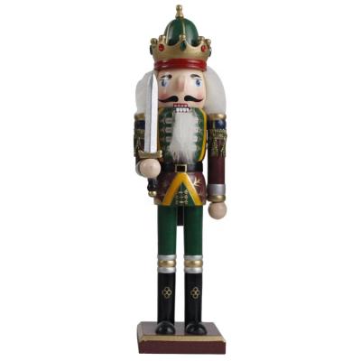 China BSCI Wooden Factory OEM Hand Painted Wholesale Wooden Nutcracker Solider For Christmas Decoration for sale