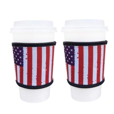 China Waterproof Neoprene Deep Insulated Reusable Iced Hot Coffee Cup Sleeves for sale