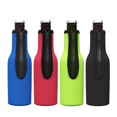 China Waterproof Custom 330ml Sublimation Insulated Neoprene Beer Cooler Sleeve for sale