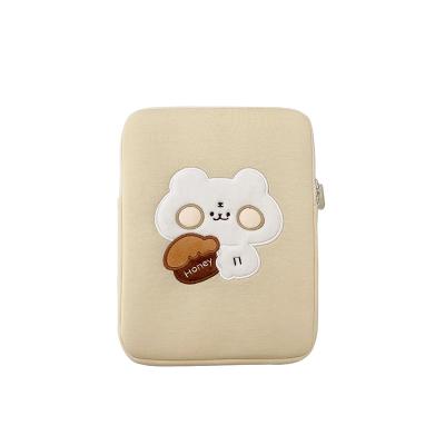 China High Quality Hot Sales Cute Cotton Laptop Sleeve Tablet Case Bag Protective Cover Fluffy Storage Pouch For iPad Mini Pro Air for sale