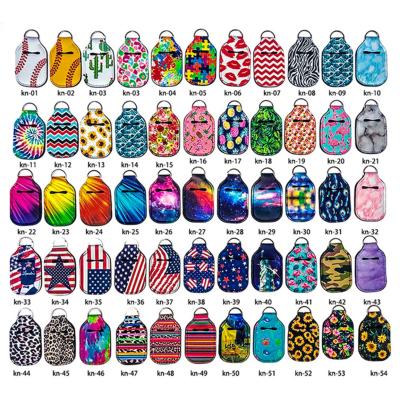 China Neoprene+Rubber Wholesale Customize Neoprene Hand Sanitizer Main Holder Chain for sale