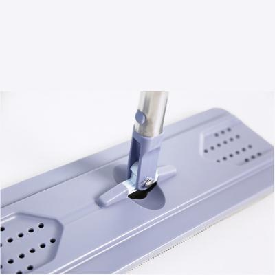 China Durable Extra Long Dish Wet Dry Microfiber Flat Handle Assembly Dust Collection Mop for sale