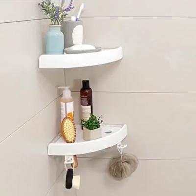 China BNcompany Wall Mounted Type Bathroom Shower Trolley With Magic Plastic Shower Shelf Holder for sale