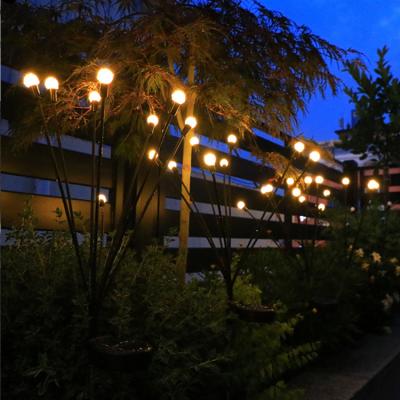 China Waterproof Solar Swing Light By The Wind Solar Garden Decor Lights Yard Patio Pathway Decoration Firefly Lights for sale