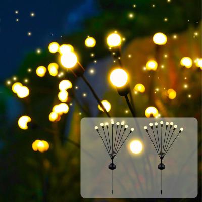 China Waterproof Solar Powered Firefly Lights Outdoor Warm White Solar Patio Light for sale