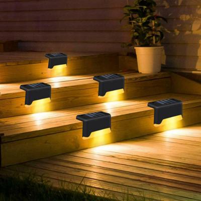 China New Upgraded Waterproff Garden Hot Selling Waterproof ABS Led Deck Lights Solar Stairs Deck Step Lights Led Step Stair Light for sale