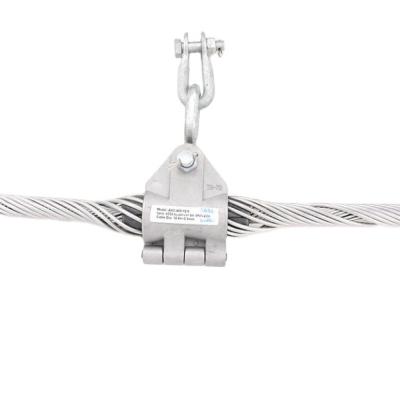 China Overhead Line Single Preformed Double Points Suspension Clamp For Conductor Aluminum Stranded Conductor Power Accessories for sale