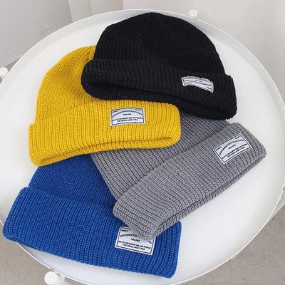 China COMMON custom logo winter beanies hat, knit custom beanie hat, wholesale fisherman beanie for sale