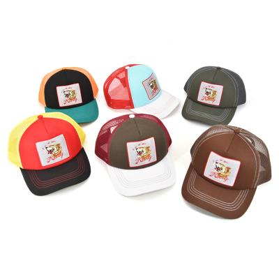 China JOINT Unique Embroidery Logo Outdoor Sport Baseball Trucker Hat Custom Cotton for sale