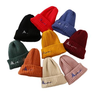 China Private Label OEM Casual Bulk High Quality Custom Character Baby And Solid Kids Winter Hats for sale