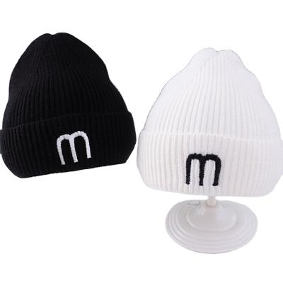 China Wholesale Casual Knit Hat Kids Winter Hat Kids Embroidery Infant Warm Beanie For Toddler for sale