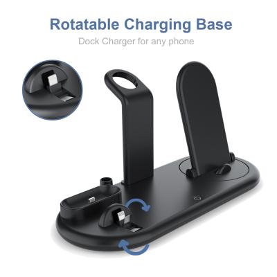 China 2020 Popular Product Mobile Phone Rotary Charging Dock Base Charger For Any Phone for sale