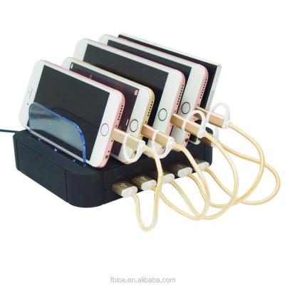 China Mobile Phone 5 Ports USB Docking Station Mobile Phone Charging Adapter for sale