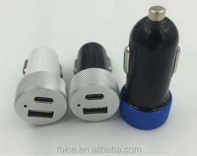 China Dual Port Type-C Positive And Negative Dual Charge Acceptance Truck Charger 4.8a USB Car Mobile Phone Charger for sale